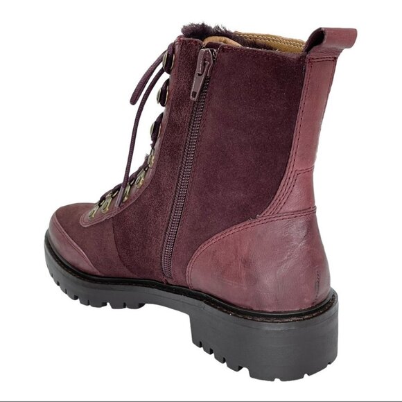 Lucky Brand Ilianna Raisin Leather Womens Ankle Boots Size 6.5M - Picture 11 of 15